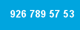 926 789 57 53 926 789 57 53